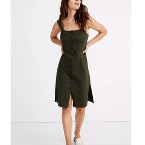 Madewell Texture and Thread Green Midi Dress